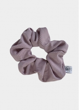 Rib Scrunchie Purple