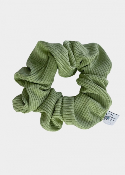 Rib Scrunchie Lime