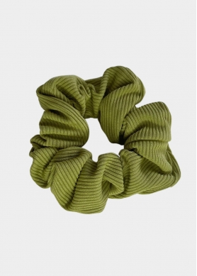 Rib Scrunchie Olive