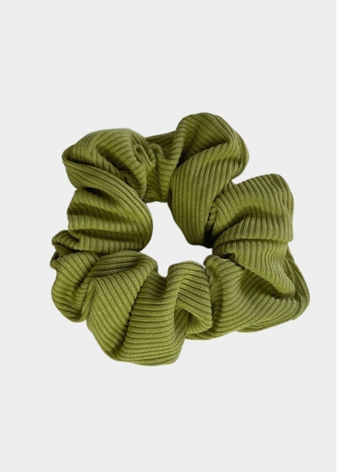 Rib Scrunchie Olive