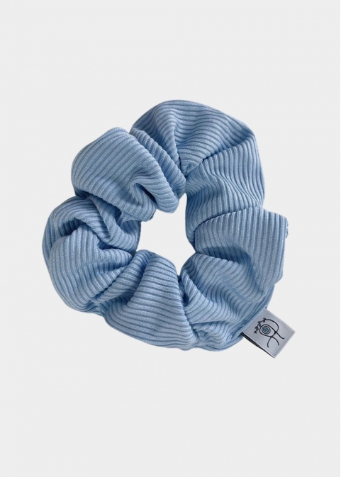 Rib Scrunchie Baby Blue 