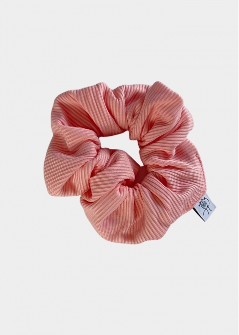 Rib Scrunchie Pink