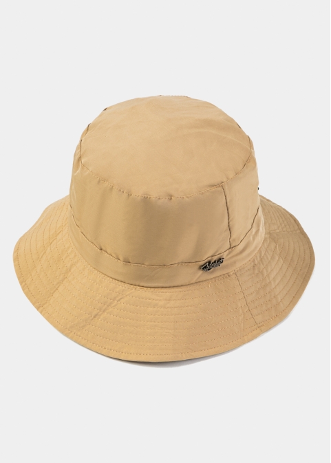 Beige Waterproof & Packable Bucket Hat