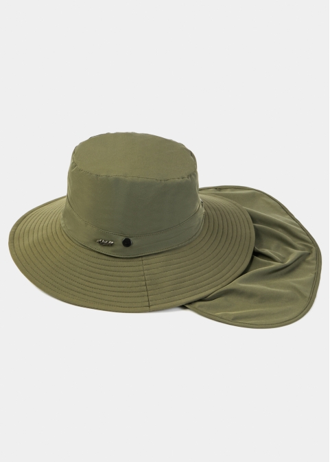 Khaki Active Hat w/ Neck Protector