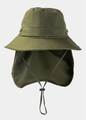 Khaki Active Hat w/ Neck Protector