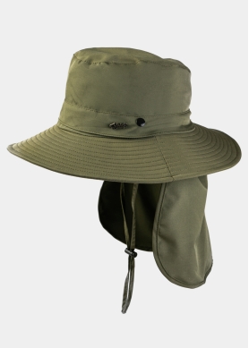 Khaki Active Hat w/ Neck Protector