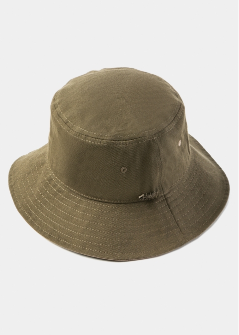 Khaki Bucket Hat w/ Chin Strap