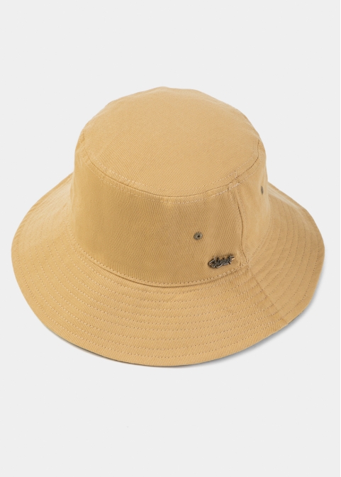 Beige Bucket Hat w/ Chin Strap