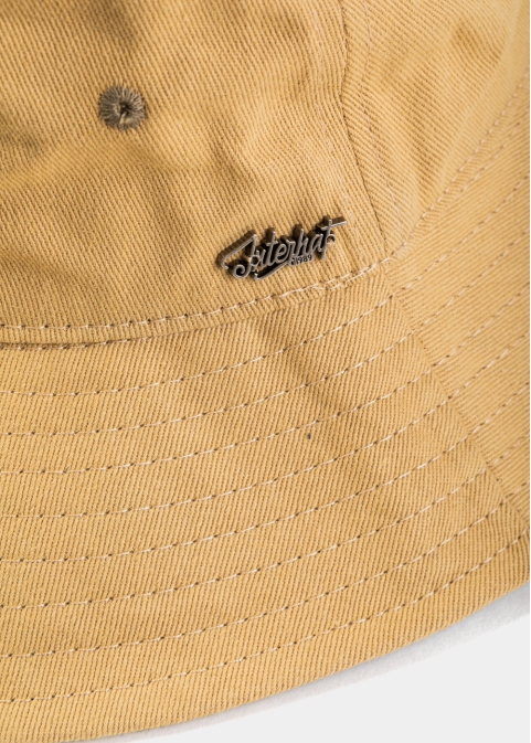 Beige Bucket Hat w/ Chin Strap