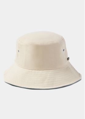 White Bucket Hat w/ Chin Strap