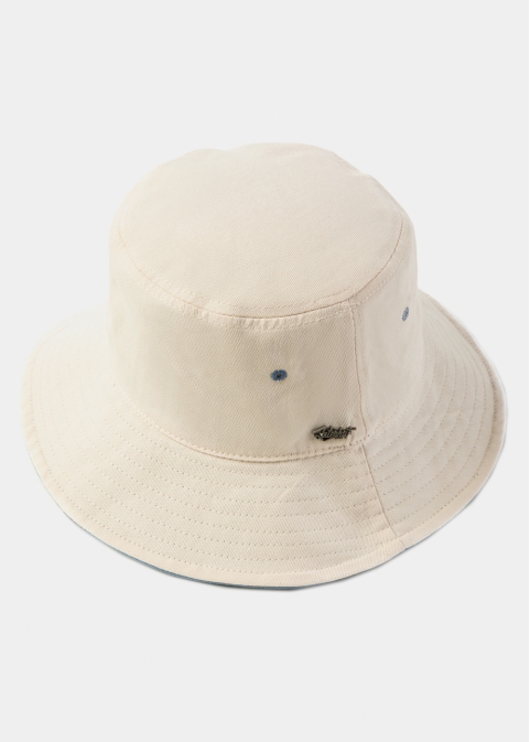 White Bucket Hat w/ Chin Strap