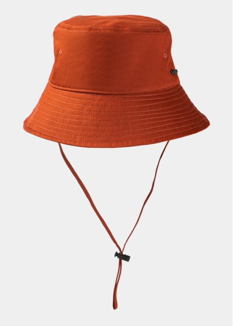 Dark Orange Bucket Hat w/ Removable Chin Strap