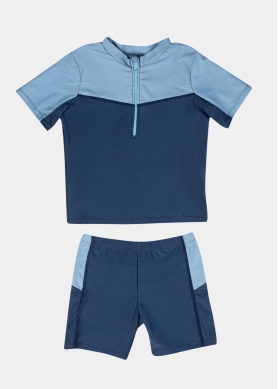 Blue Boys Swimsuit (Shirt & Shorts)