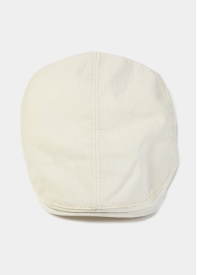 Cream Cotton Men's Cap