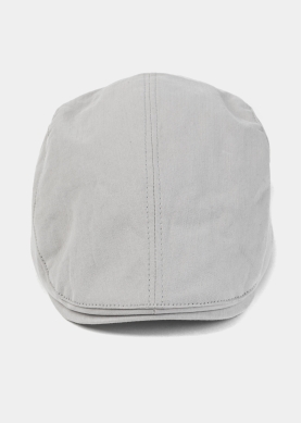 Grey Cotton Men's Cap