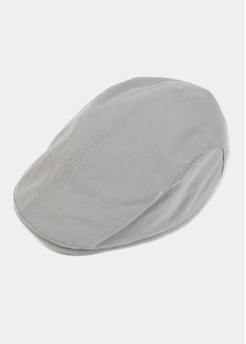 Grey Cotton Men's Cap