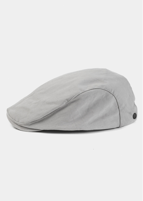 Grey Cotton Men's Cap