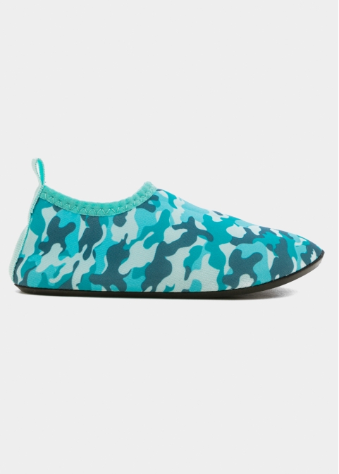 Kids Water Shoes w/ Military Blue Design