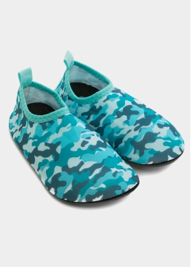 Kids Water Shoes w/ Military Blue Design