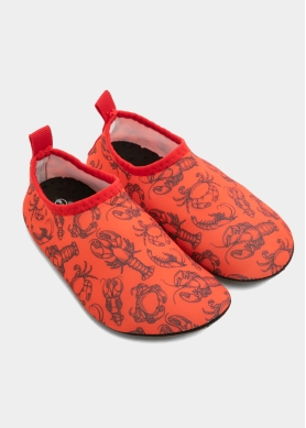 Kids Water Shoes w/ Lobsters Design 