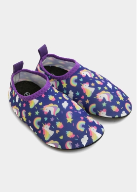 Kids Water Shoes w/ Unicorns Design 