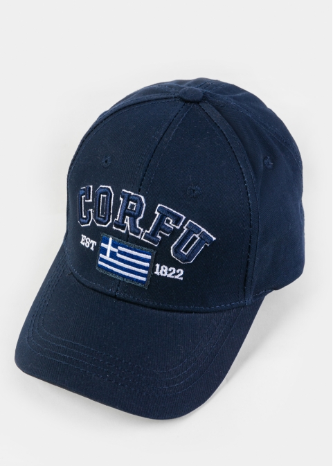 Corfu Navy Blue w/ Greek Flag 2