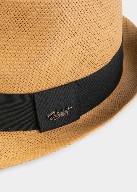 Brown Fedora Hat w/ black hatband 3