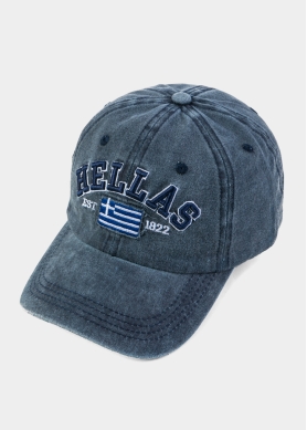 Hellas Washed Navy Blue w/ Greek Flag 2