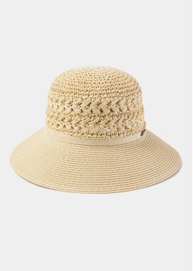 Beige Half Handmade Crochet Hat