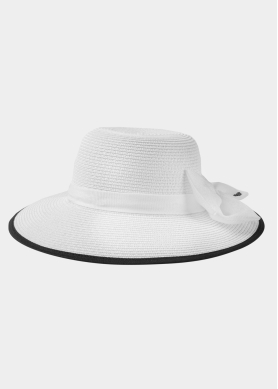 White Hat w/ White Bow