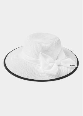 White Hat w/ White Bow