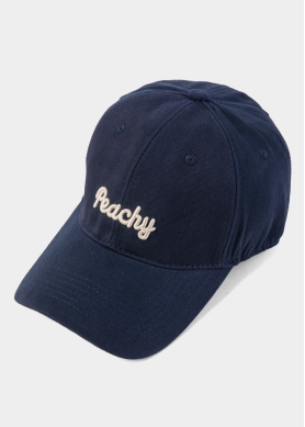 Navy Blue Jockey w/ "Peachy" Embroidery