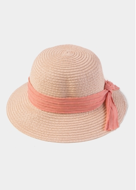 Pink Kids Straw Hat