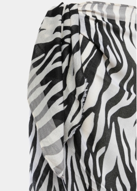 Animal print pareo w/ zebra design