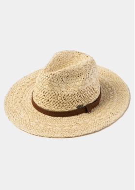 Beige Braided Panama Style Hat
