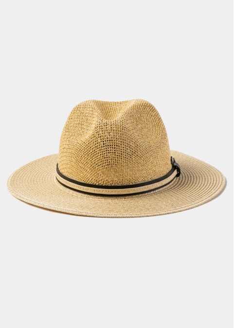 Mixed Beige Panama Style Hat