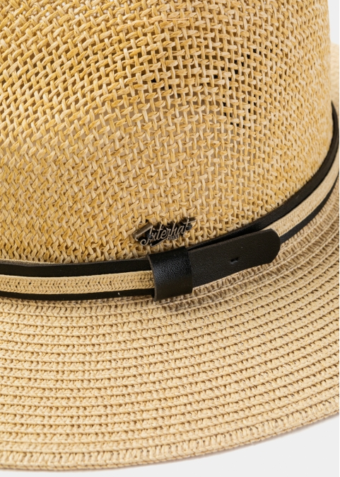 Mixed Beige Panama Style Hat