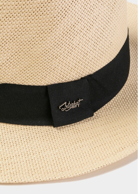 Beige Panama Style Hat 2