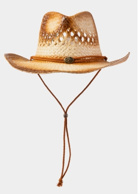 Cowboy Style Hat w/ Burnt Edges