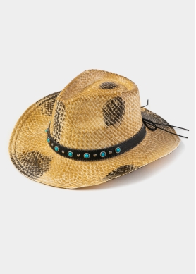 Cowboy Style Hat w/ Black Details