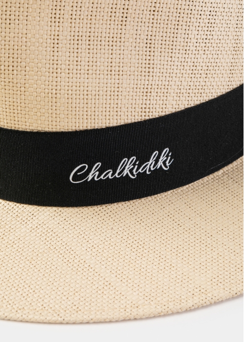 Beige "Chalkidiki" Panama Hat