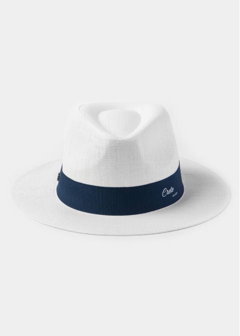 White "Crete" Panama Hat