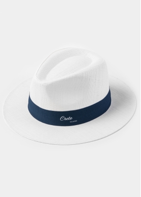 White "Crete" Panama Hat