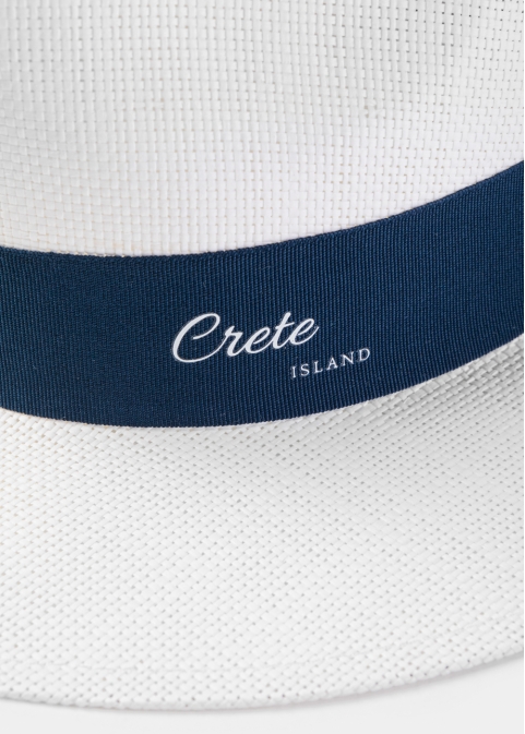 White "Crete" Panama Hat