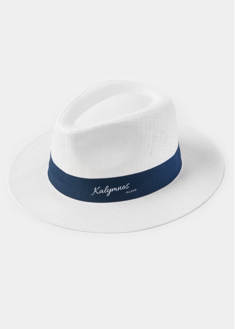 White "Kalymnos" Panama Hat