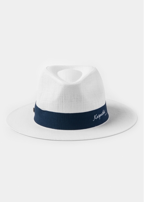 White "Karpathos" Panama Hat