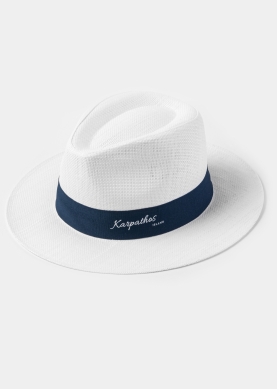 White "Karpathos" Panama Hat