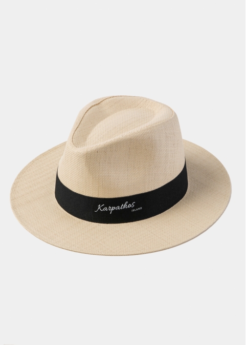 Beige "Karpathos" Panama Hat