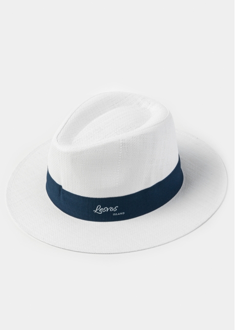 White "Lesvos" Panama Hat