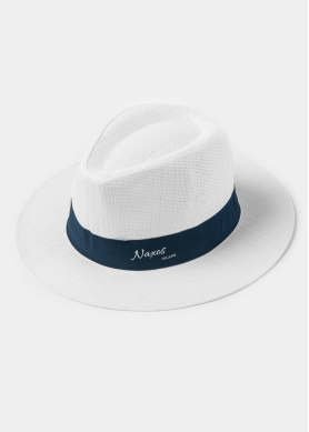 White "Naxos" Panama Hat